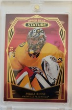 Pekka Rinne 2022-23 Upper Deck Stature Red Variation 06/25 SP Card #25 Nashville