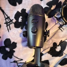Blue Yeti USB Condenser Desktop Microphone w/ Volume Control, Black