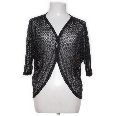 DNY CPH, Bolero, Größe: 42/44, Schwarz/Silber, Polyamid/Polyester, Chevron #eHG