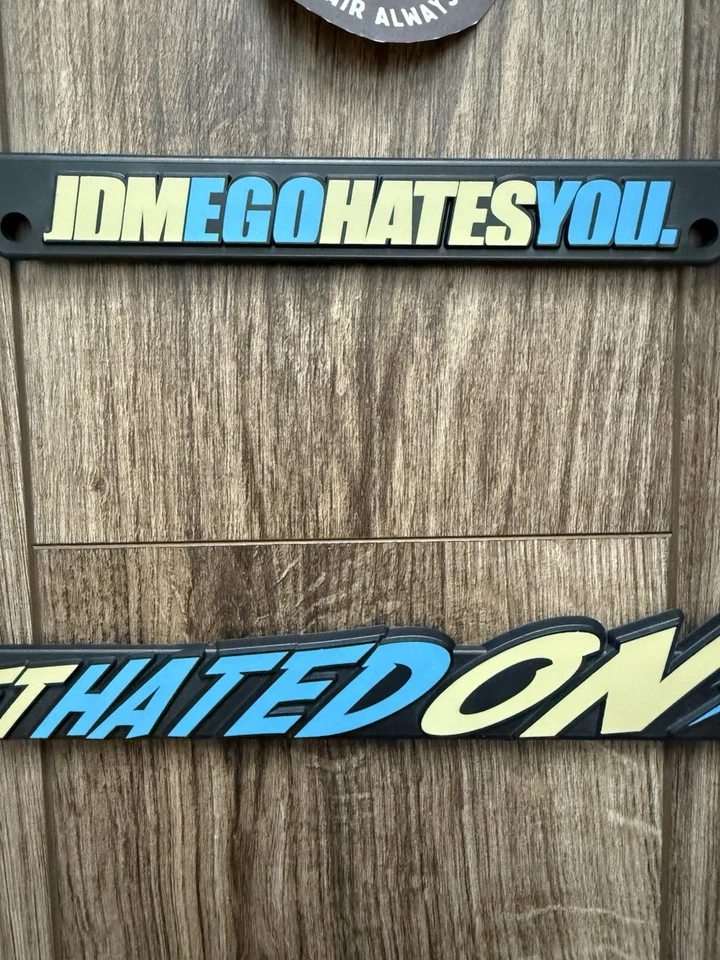 JDM Ego License Plate Holder Rare Original Plate Frame Japanese Performance Cars - Image 2 of 3