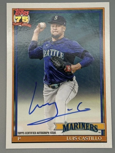 2026 Topps Series 1 Luis Castillo 1991 Topps Baseball Autographs (RAW)