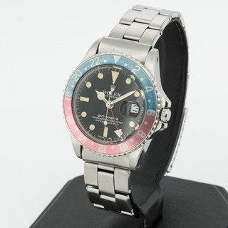 Men's Rolex OP GMT Master Pepsi Ref.#1675 40mm Black Dial Watch W235585 1