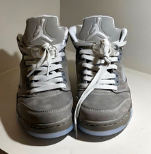 Jordan Air Jordan 5 Grey/White Men's Basketball Shoes Sneakers Size 10