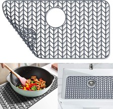 Sink Protectors for Kitchen Sink26"x14"Rear Drain kitchen Sink Mat Protector