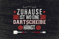 Holzschild 20X30 Cm Zuhause Ist Wo Eine Dartscheibe Deko Geschenk Holz Schild