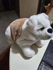 Dakin Churchill Bulldog Dog Brown Cream Plush Stuffed Animal