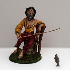 EUROMARCHI - statua presepe Pescatore cartapesta serie 30 cm