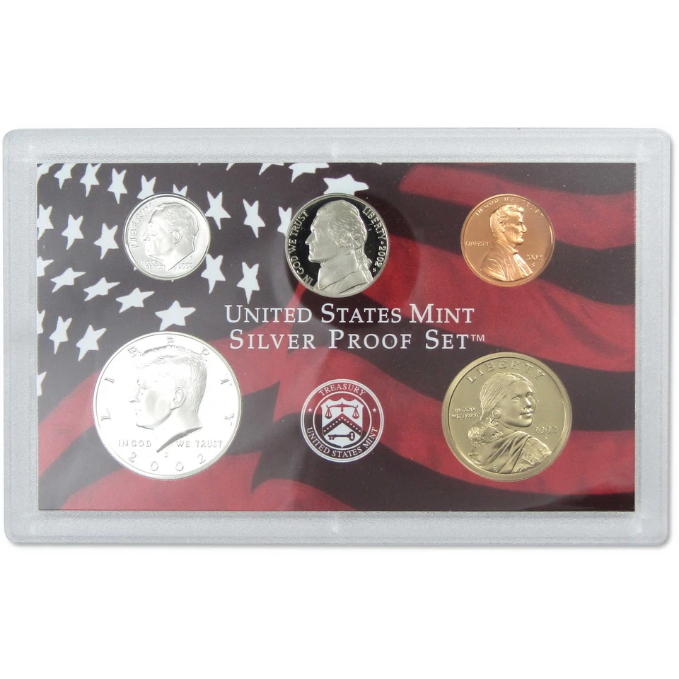 2002 Silver Proof Set U.S. Mint Original Government Packaging OGP COA - Image 2 of 4