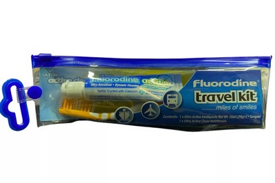 5er Pack Reisezahnbürste und Fluorod Zahnpasta 20g Versand mit Sendungsverfolgung
