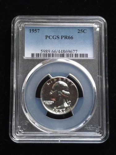 1957 Washington Silver Quarter PCGS Graded PR66 #44869677