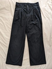 Nili Lotan Cotton Dillon Black Wide Leg Pants Size 6
