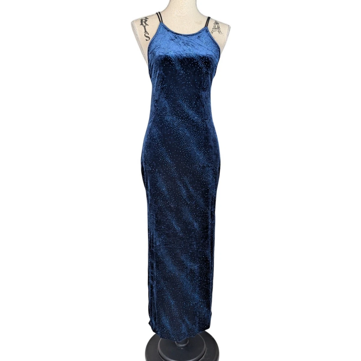 bebe maxi dresses sale Bebe Women's Square Neck Maxi Dress with Rhinestones, Black, XL