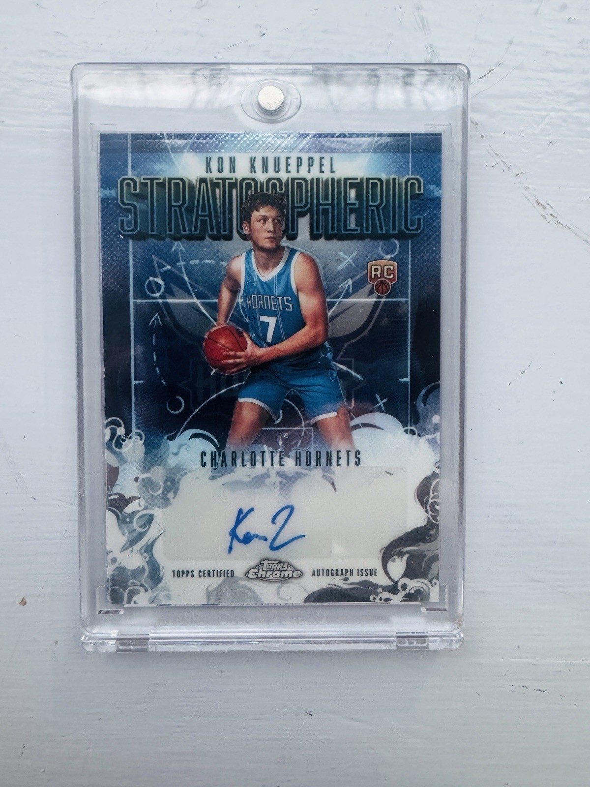 2025 Topps Chrome Kon Knueppel Stratospheric Rookie On Card Auto RC SMR-KK