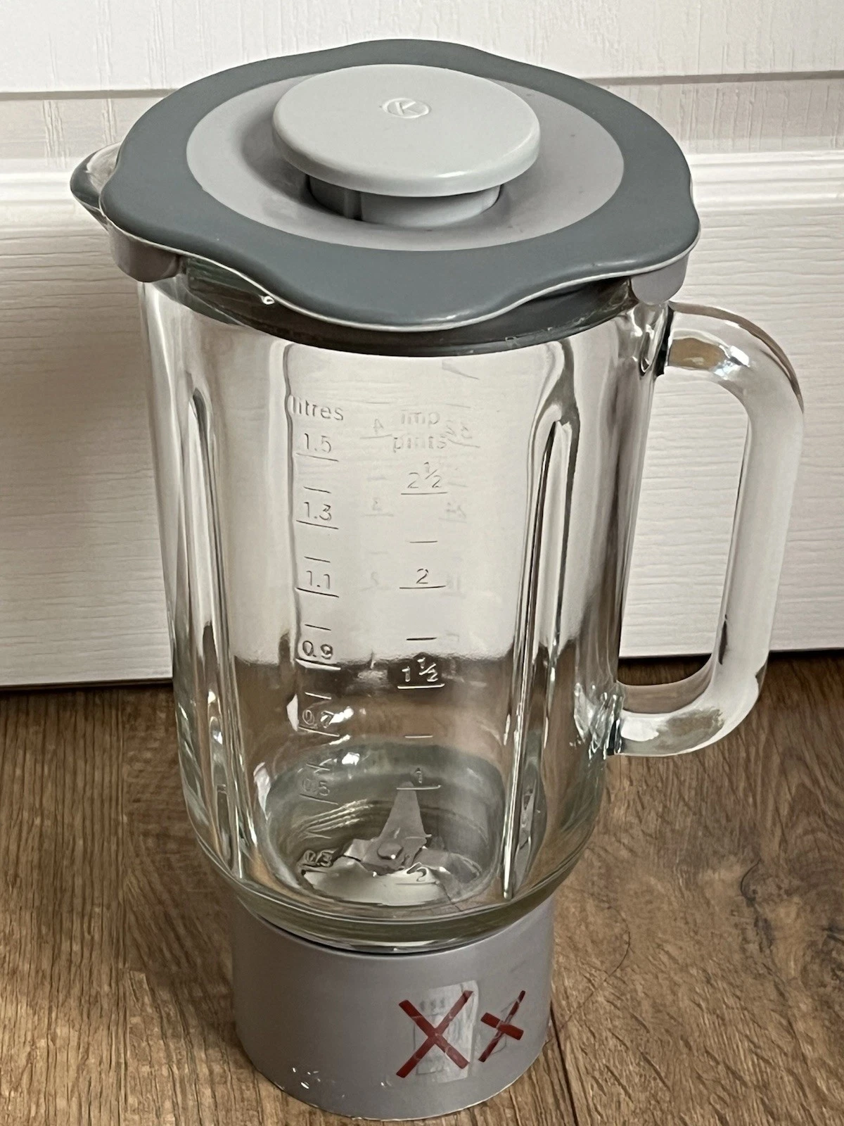Kenwood AT338 Glass Liquidiser Blender Jug for Chef Major Titanium KM010 KM020