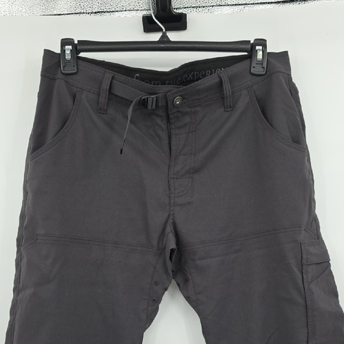 Prana Grey Stretch Zion Straight Pants Cargo Size 34W×28L - Picture 2 of 10
