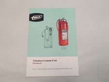 Infoblatt Prospekt Feuerwehr Luftschaum Feuerlöscher Schaum 10 VEB Neuruppin