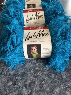 NEW 3 skeins Premier Yarn LASH MAX Turbine  #7 Super 3 oz  37 yds each