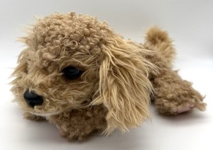 Little Live Pets “Curley” the Cavoodle Brown Doodle Puppy Dog Plush Toy - WORKS!