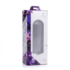 XR Brands Prisms Erotic Glass Pillar Large Cylinder Anal Plug - Clear