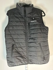 TideWe Full Zip Black Sleeveless Vest Jacket Quilted Heated Mens M No battery