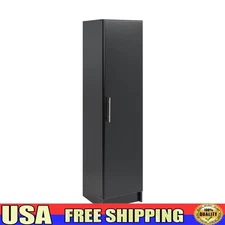 Elite Tall Storage Cabinet W/ Doors & Adjustable Shelves Kitchen Bathroom Garage