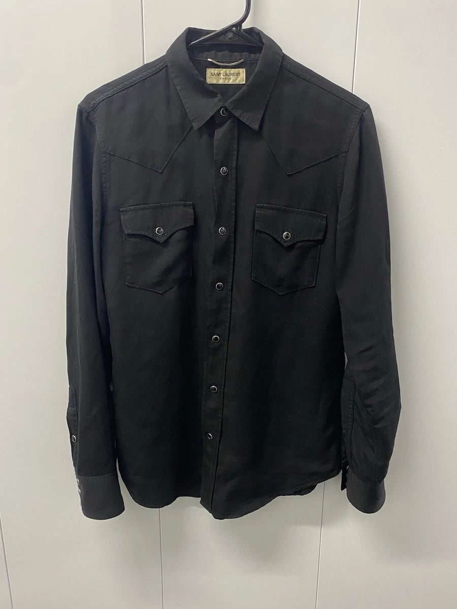 Saint Laurent Black Casual Button-Down Shirts for Men for sale | eBay