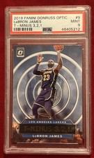 2019-20 Panini Donruss Optic - T-Minus 3, 2, 1 LeBron James #9 PSA 9
