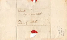 David Lyman Revolutionary War Aide to General Heath Antique Folio Postal Cover 1