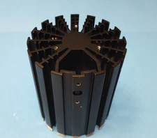Heatsink , Round , For Power Led , 3 1/4" x 4" , Black Color  ( ONE )