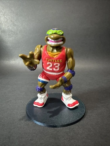 TMNT Slam Dunkin’ Don 1991 Playmates Teenage Mutant Ninja Turtles Figure Vintage