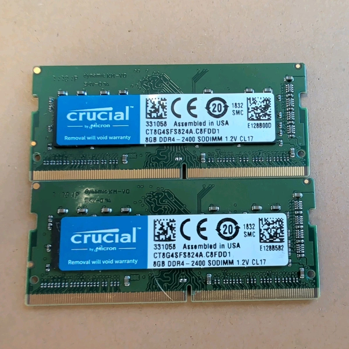 Crucial DDR4 SDRAM 8 GB Capacity per Module Memory (RAM) for sale