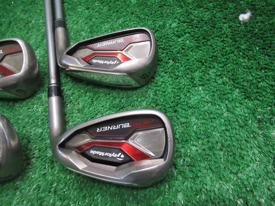 TAYLORMADE AEROBURNER PARTIAL IRON SET 6 8 9 PW GOLF CLUBS LADIES GRAPHITE RH - Image 2 of 4