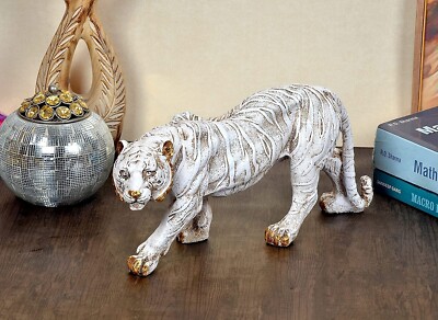 Polyresin Wanderschuhe Tiger Prunkstück Figur Statue für Heim Büro Dekor
