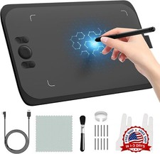 Tableta de dibujo gr fico de 10 x 6 pulgadas de rea activa grande NEGRA NEW US