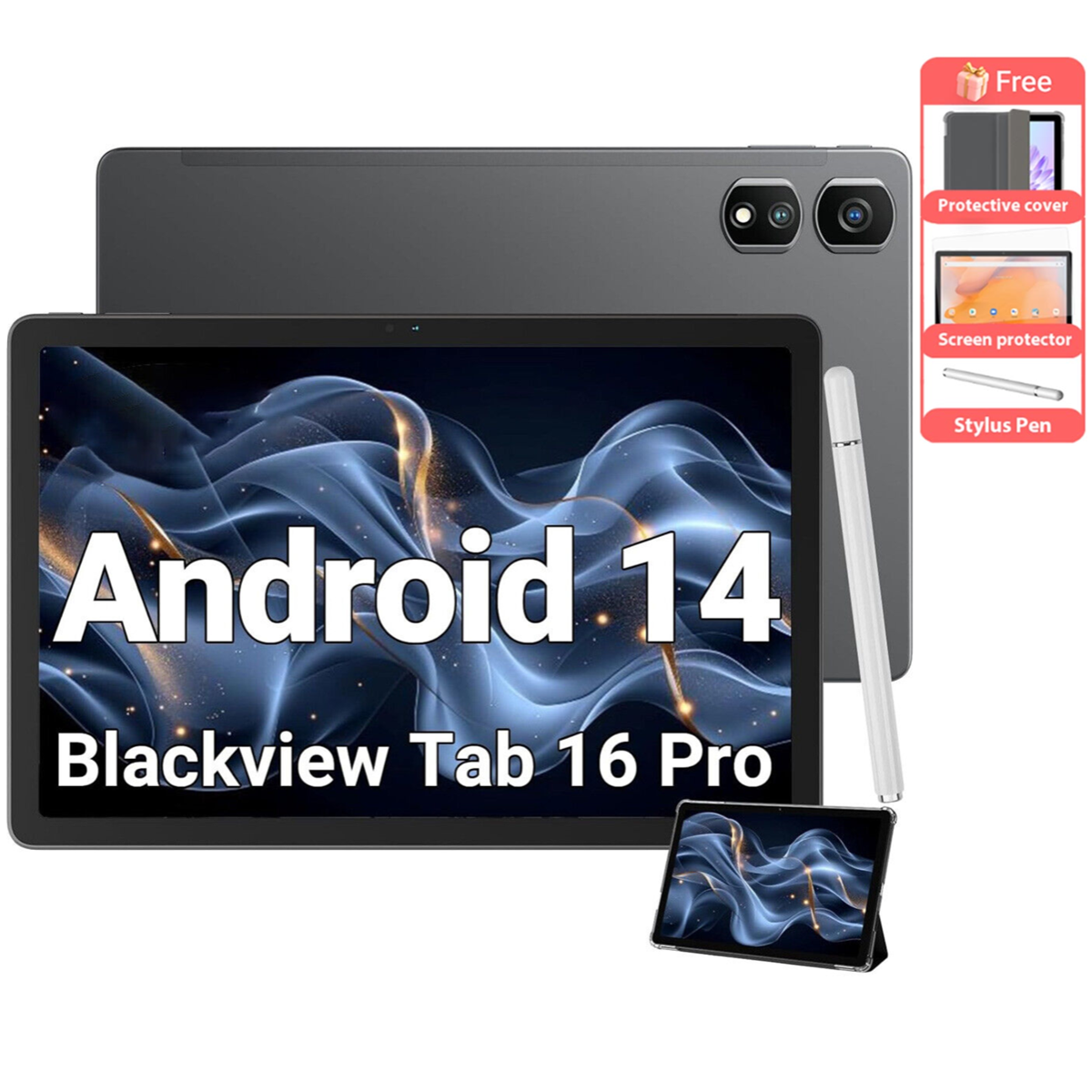16Pro Android 14 タブレット 11インチ 16GB+256GB
