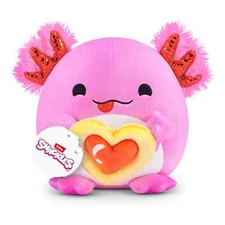 New Zuru Snackles 8" Plush DARCY Cookie Heart Ultra Soft Valentine's Day