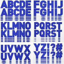 232 Pcs 24 Sheets Large Glitter Letter Stickers Big Font Alphabet Letter Self Ad