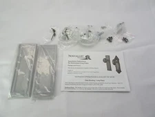 Nostalgic Warehouse New York Plate Oval Fluted Crystal Knob Ant. Pewter TF