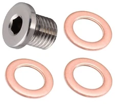 Crankcase Engine Oil Drain Plug Bolt Screw Washers for Polaris Ranger & General