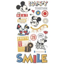 Simple Stories  SAY CHEESE CLASSIC MOUSE  Chipboard Stickers  Disney