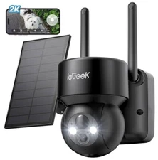 ieGeek 360° Outdoor Wireless Solar Security Camera Home Battery PTZ CCTV System