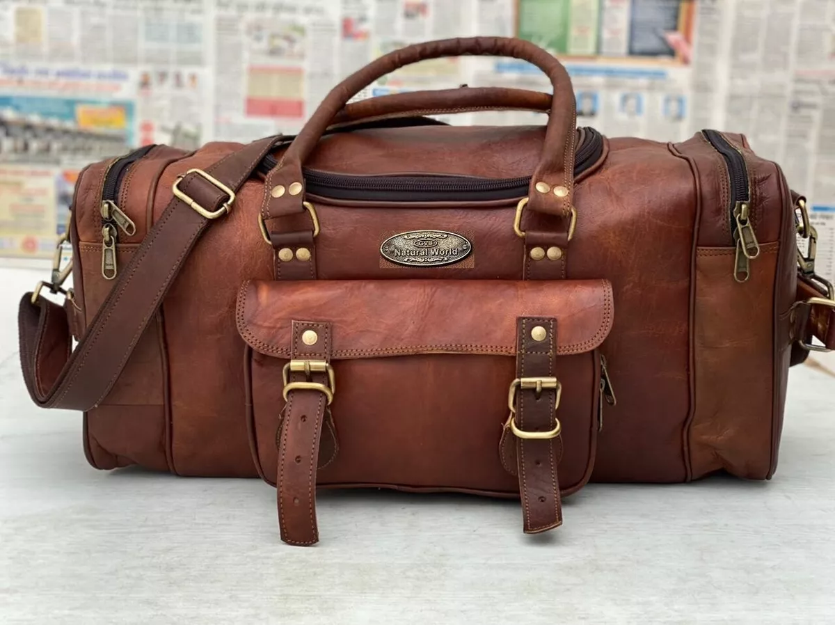 Homme Cuir Duffel Sac Voyage Nuit Bagages Handmade Sac Pour Hommes Et Femme