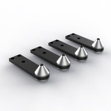 4pcs 39mm Aluminium Speaker Spike Pad Shock Absorbing Isolation Stand Feet Nail