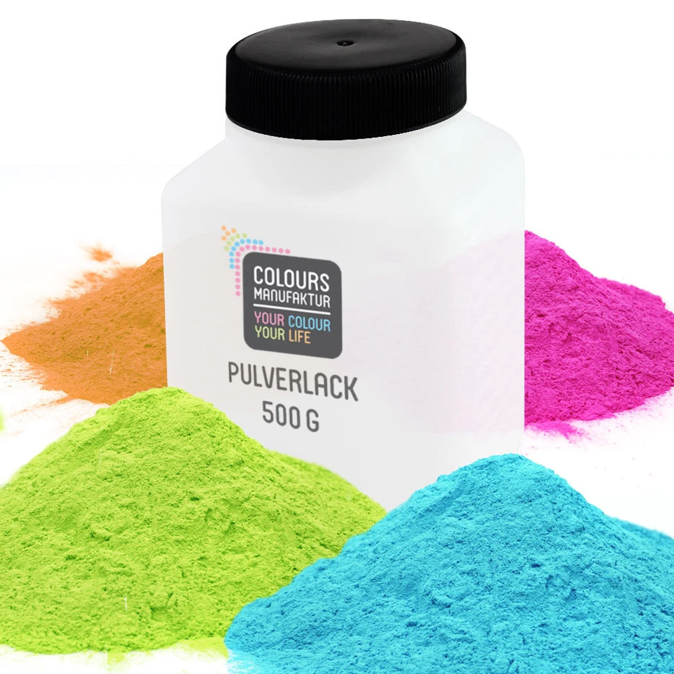 COLOURS-MANUFAKTUR Vernice a polvere 500 g polvere di rivestimento verniciatura a polvere verniciatura a polvere *PG 1*