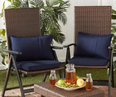 Wicker Square Cushions For Outdoor Chairs Sunbrella Navy Square