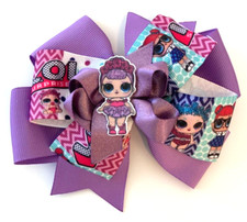 Beautiful Children's Character Doll inspired hairbow for girls.