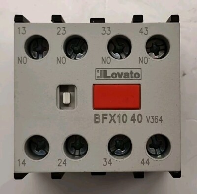 Lovato BFX10 40 Hilfskontakt für Schütze der BF-Serie 4NO Frontalmontage