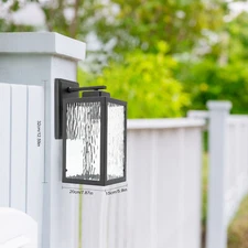 Waterproof Porch Light Outside Wall Lights For House, Black Wall Sconce Lanterns