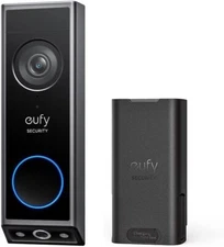 eufy E340 Wireless Video Doorbell Security Dual Camera with Extra Battery|Refurb