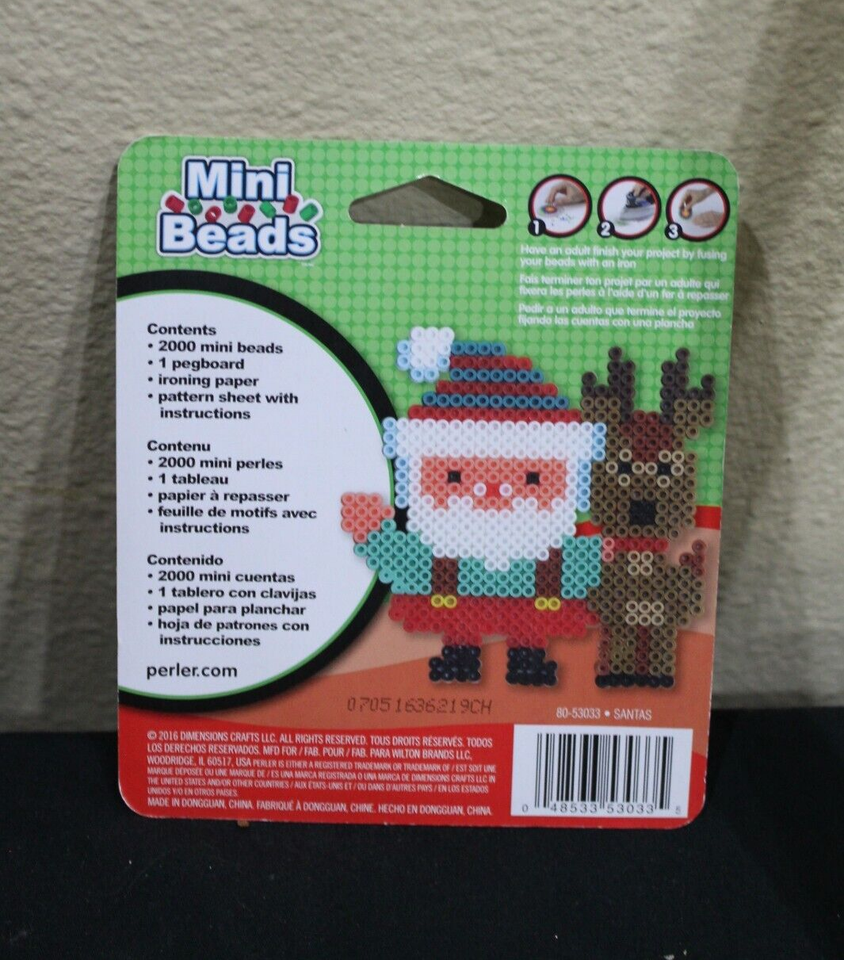 PERLER minibeads (4 Christmas Santa projects) NEW eBay